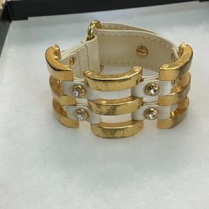 Henri Bendel Ace Cage Leather Cuff